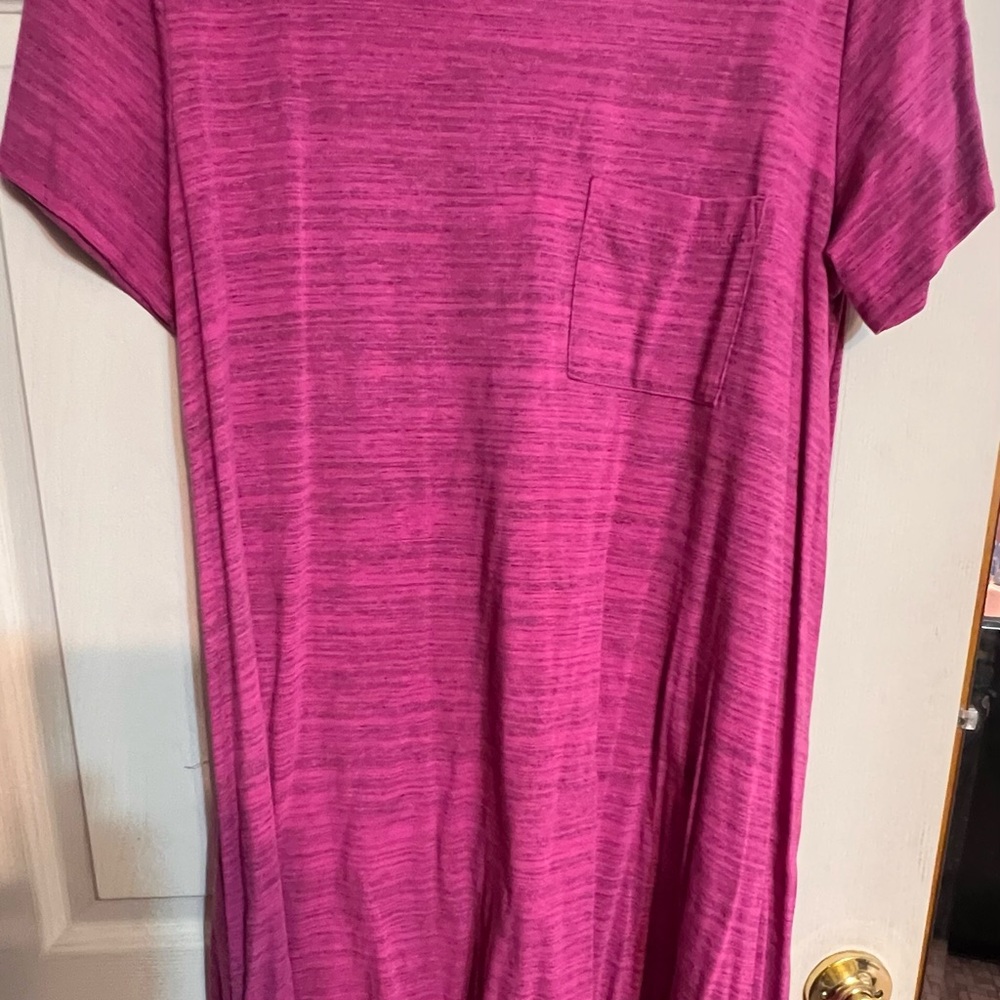 LuLaRoe Pink Short Sleeve Carly Dress